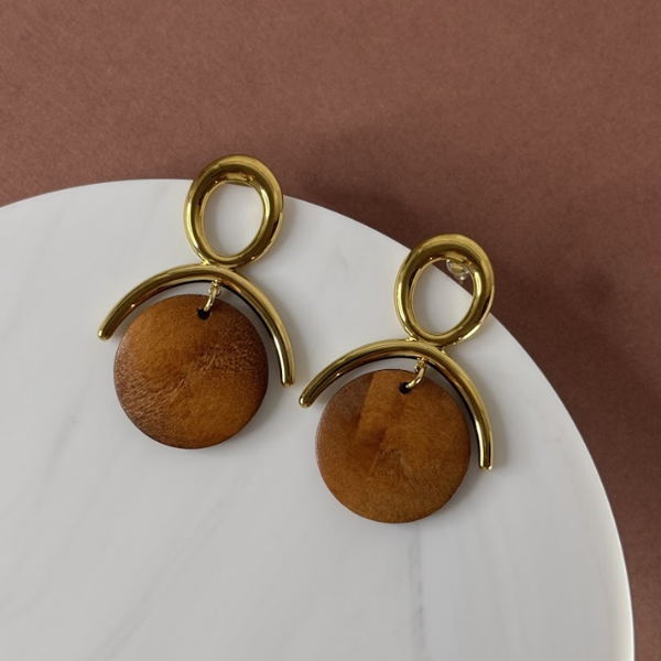 Vintage Wooden Earrings