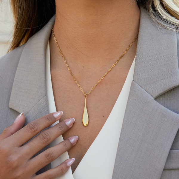 Water Droplet Necklace