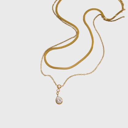 Droplet Zircon Necklace