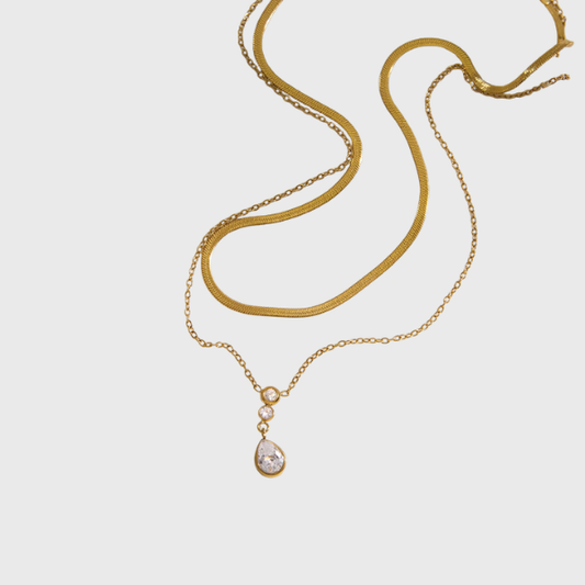 Droplet Zircon Necklace