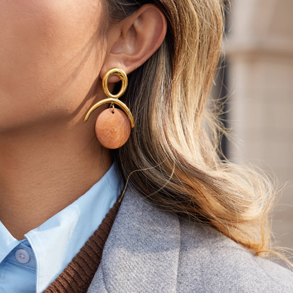 Vintage Wooden Earrings