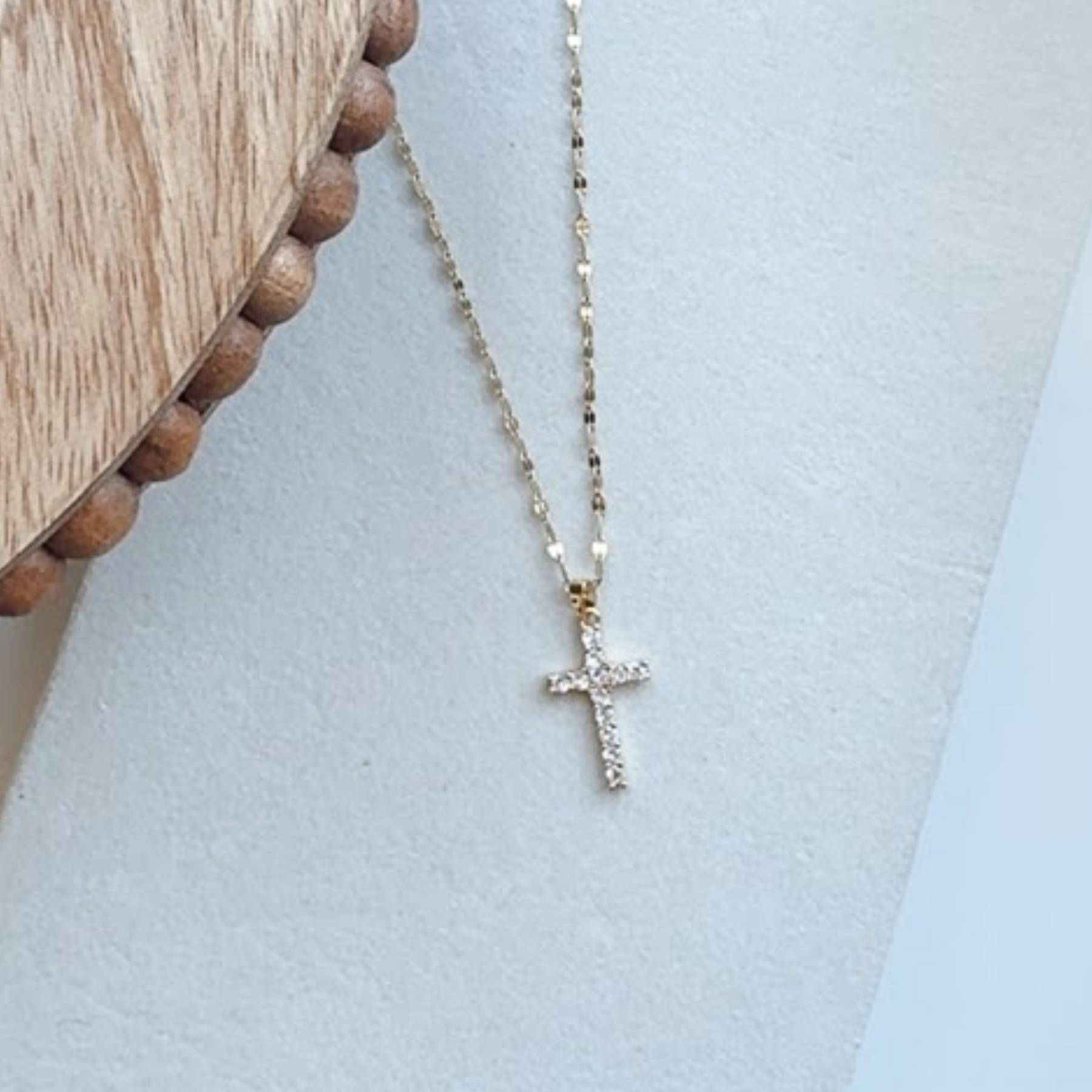 Helena Cross Pendant Necklace