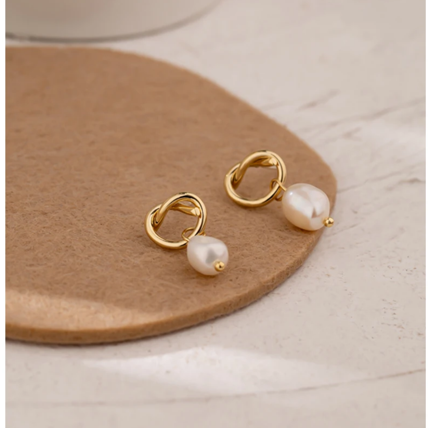 Erica Freshwater Pear Earrings