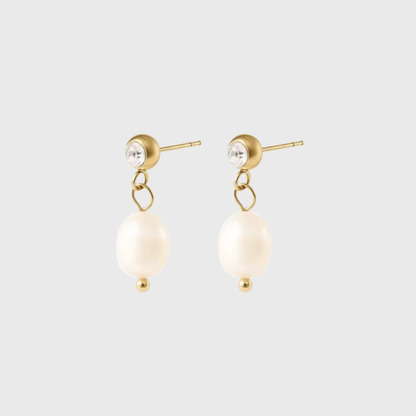 Goldie Mini Studs Pearl
