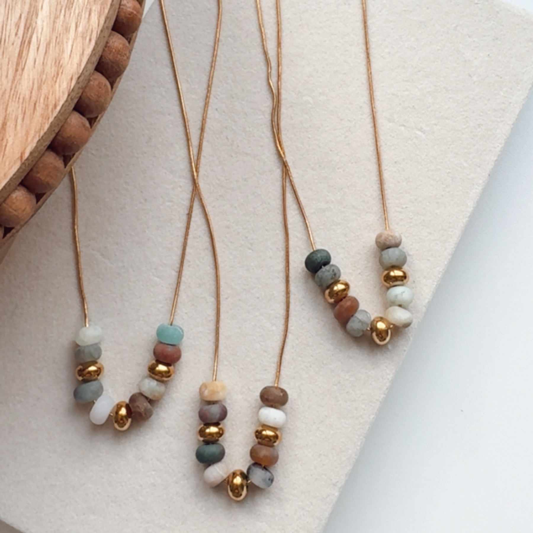 Natural Stone Beaded Necklace