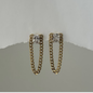 Tassel Zirconia Earrings