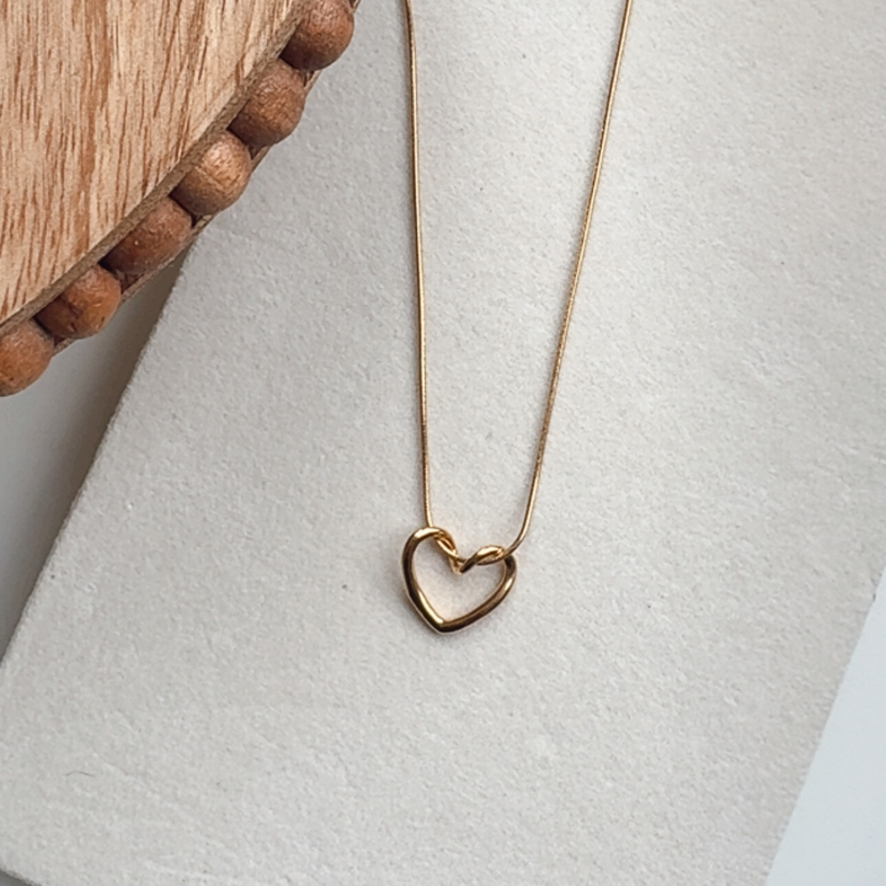 Heart Shaped Hollow Necklace