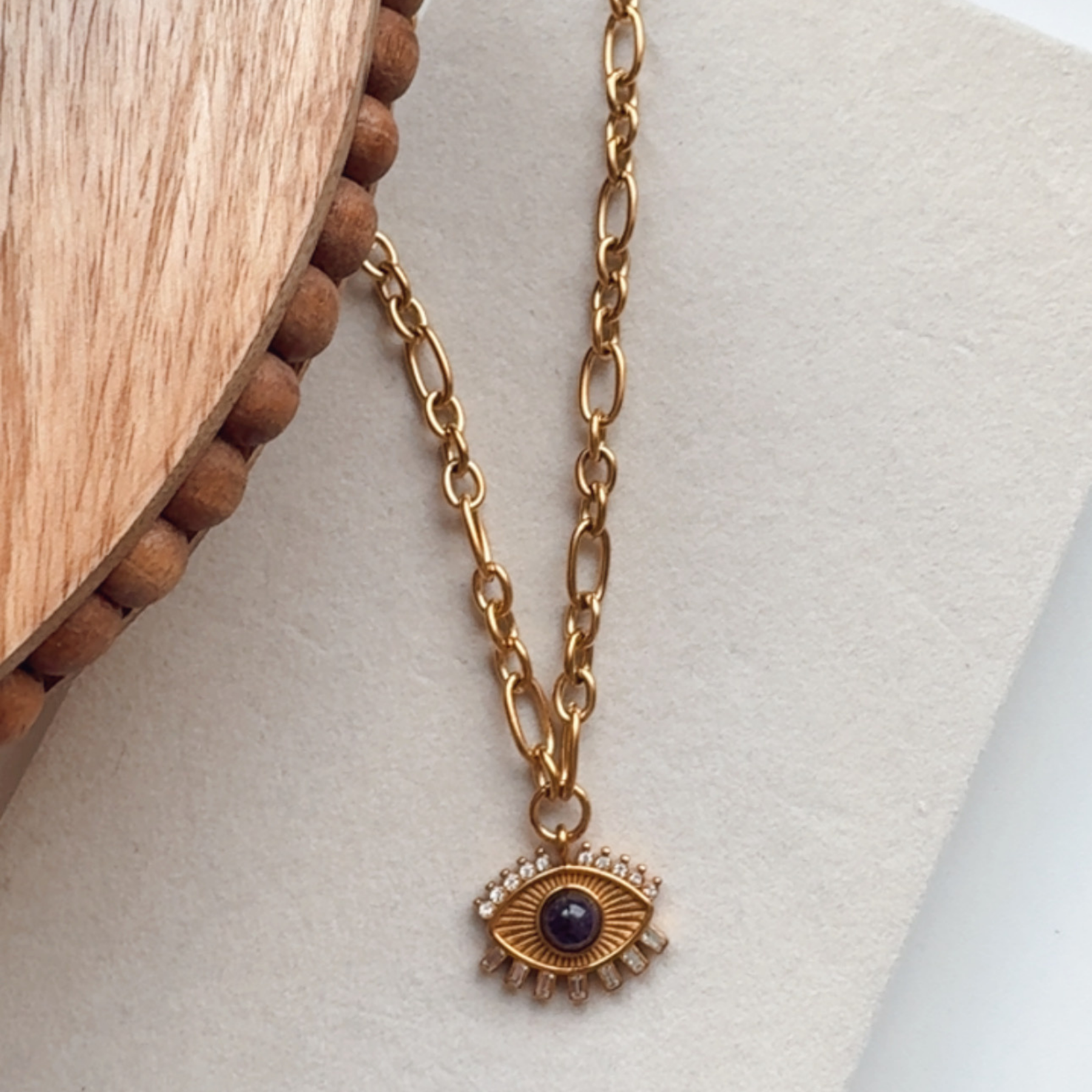 Helen Evil Eye Zirconia Necklace