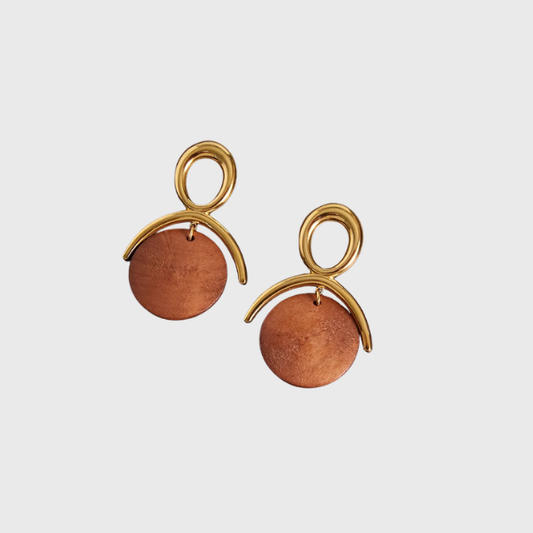 Vintage Wooden Earrings