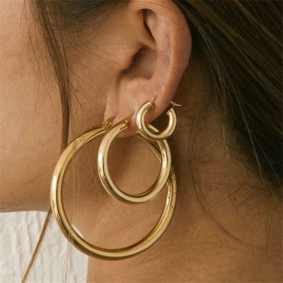 Classic Hoops, Stainless Steels and Water Proof Earring Hoops, Everyday Earring, Minimalist and Elegant Earrings, Basic Earrings